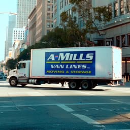 A Mills Van Lines logo