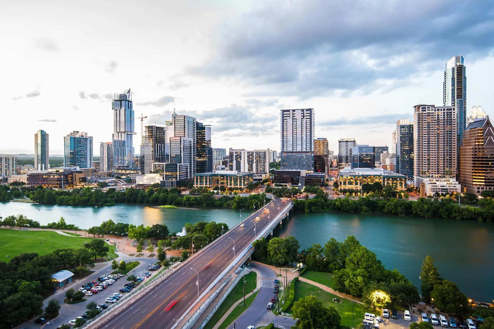 the city skyline of austin, texas